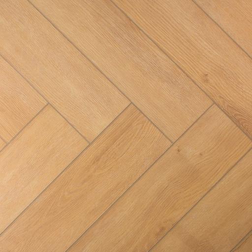 Evergreen Aqua Deluxe Pro Sunkissed Oak SPC Vinyl Flooring, Herringbone, 122x6.5x610mm