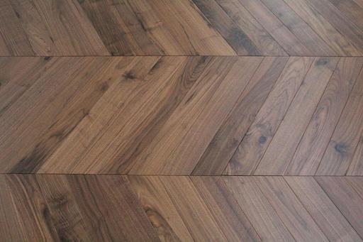 Tradition Select Engineered Walnut Chevron Flooring, Lacquered, 90x20x600mm