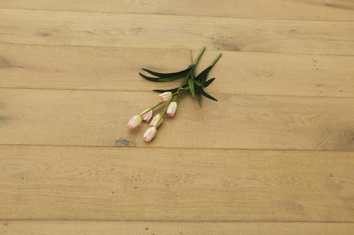 Tradition Select Engineered Oak Flooring, Brushed, Distressed Saw Marks, Light Grey Oiled, 240x15x1900mm Thumb