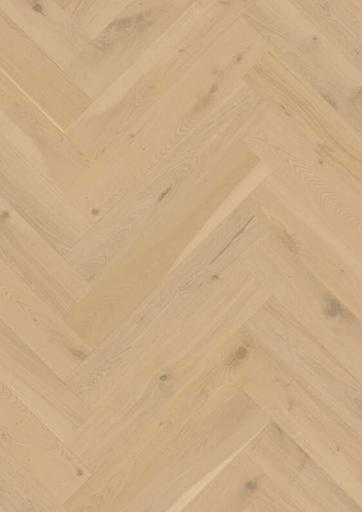 Boen Pale White Oak Herringbone T/G Wood Flooring, Brushed, Live Matt, 10.5x137x790 mm