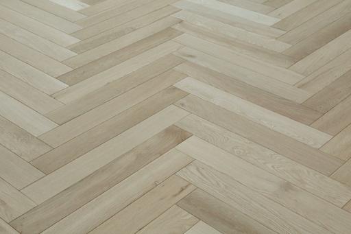 Tradition Select Engineered Oak Herringbone Flooring, Cd, Brushed, Unfinished, 90x15x600mm