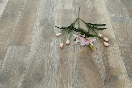 Tradition Select Engineered Oak Flooring, Smoked Brushed White Oiled, 190x20x1900mm Thumb