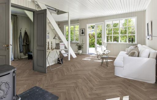 Kahrs Click Herringbone Sarek Herringbone LVT Flooring, 120x5x720mm