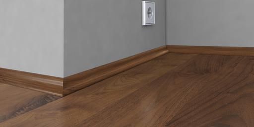 Kahrs Skirtings Solid Scotia Walnut, Satin Lacquered Thumb