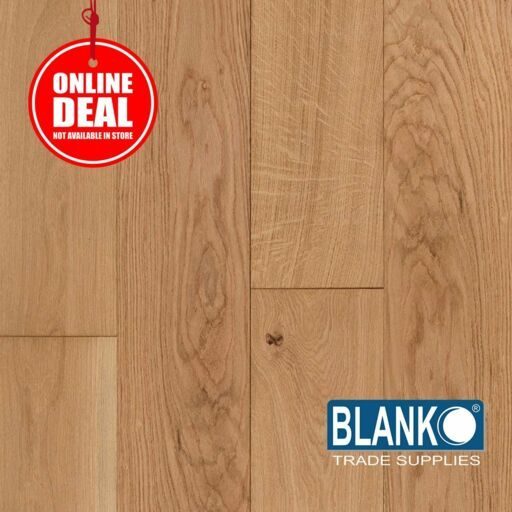 Blanko Budget Astral Zinnia Engineered Oak Flooring, Brushed & Oiled, Rustic, 190x20x1900mm