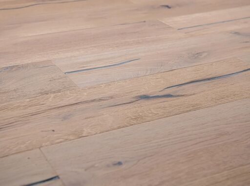 Blanko Budget Huelva, Engineered Oak Flooring, Smoked White, Distressed & Oiled, 220x15x1900mm
