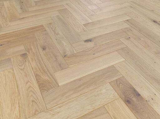 Blanko Budget Merida, Engineered Oak Flooring, Herringbone, Invisible Oiled, 90x15x400mm