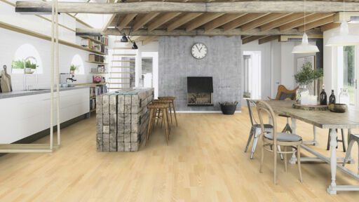 Boen Andante Ash Engineered 3-Strip Flooring, Matt Lacquered, 215x14x2200mm