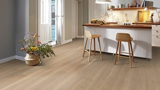 Boen Andante Oak Engineered Flooring, White Stained, Matt Lacquered, 209x3x14mm