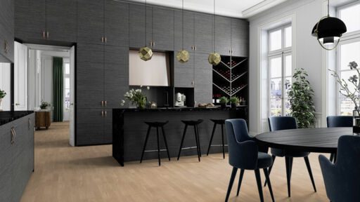 Boen Andante Oak White Engineered 3-Strip Flooring, Matt Lacquered, 215x14x2200mm