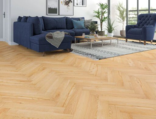Horsens Oak Laminate Flooring, Herringbone, 100x8x600mm