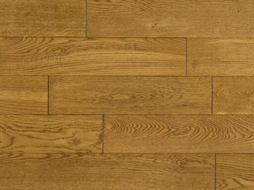 Elka Golden Oak Solid Wood Flooring, Distressed, Lacquered, RLx130x18mm