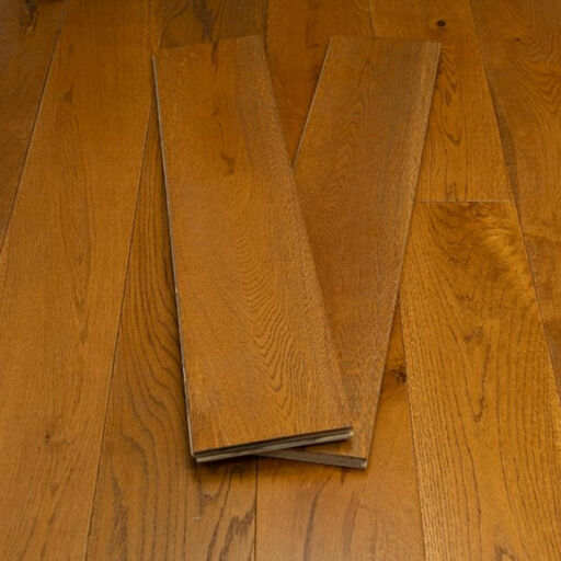 Evergreen Elwood Nutmeg Engineered Oak Flooring Natural, Brushed & Oiled, 190x14x1900mm