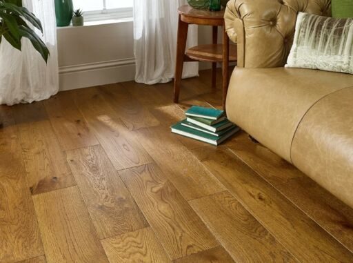 Evolve Richmond, Engineered Oak Flooring, Golden Brushed & Lacquered, 190x14xRLmm
