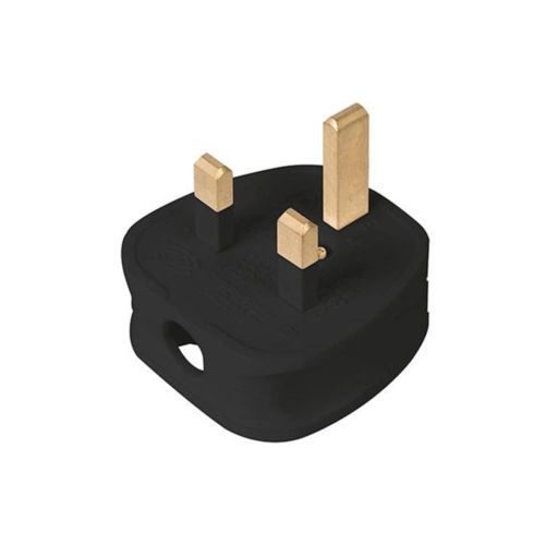 Fused Plug, 13A, Black