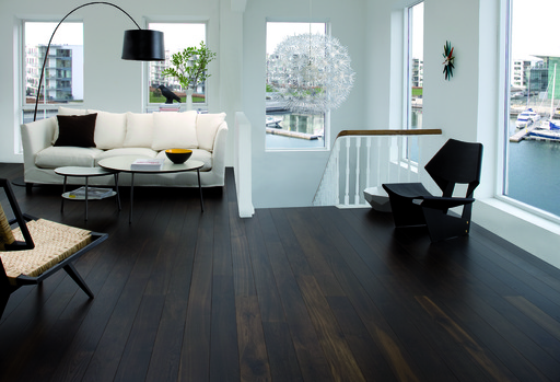 Junckers Black Oak Boulevard Solid Wood Flooring, Ultra Matt Lacquered, Harmony, 185x20.5mm Image