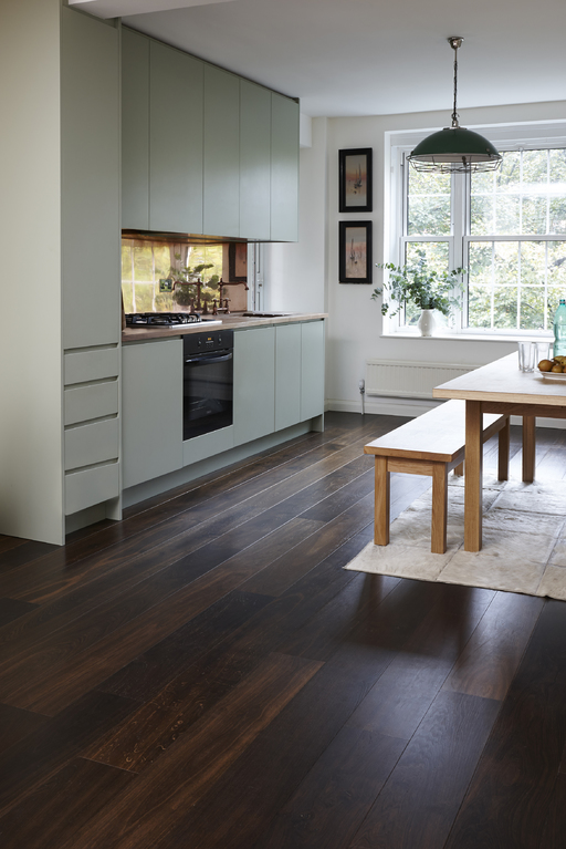 Junckers Black Oak Boulevard Solid Wood Flooring, Ultra Matt Lacquered, Harmony, 185x20.5mm Image