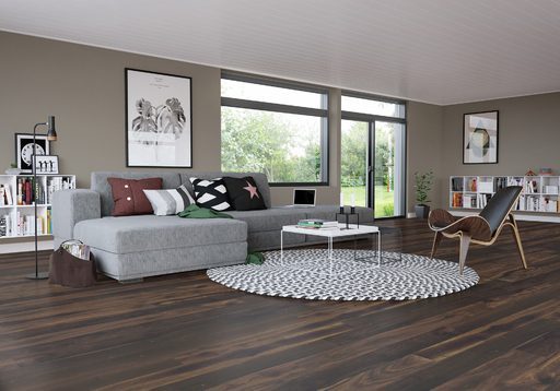 Junckers Black Oak Solid Wood Flooring, Oiled, Variation, 140x20.5mm