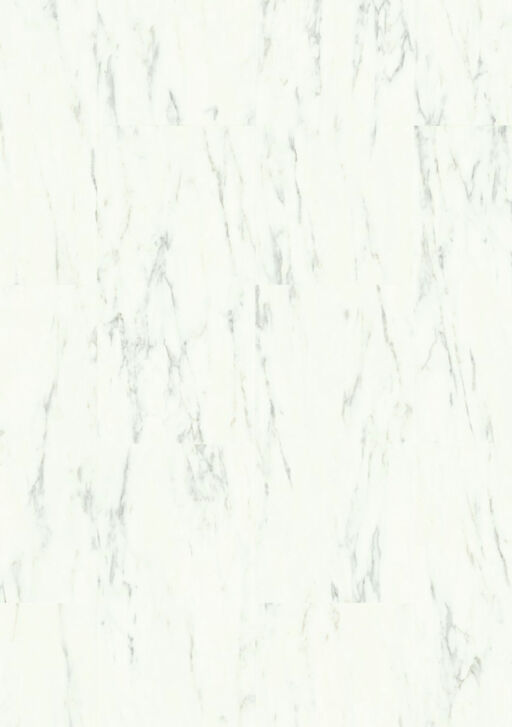 QuickStep Alpha Oro Base, Marble Carrara White Vinyl Flooring, 303x4x610mm