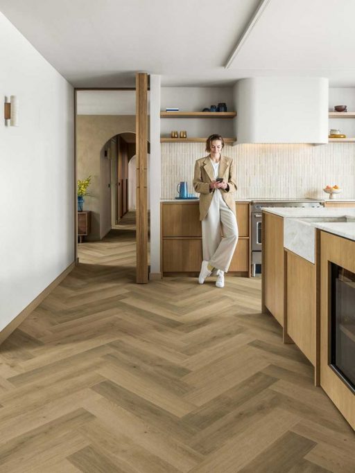 QuickStep Impressive Design, Charred Oak Herringbone Laminate Flooring, 131x8x655mm
