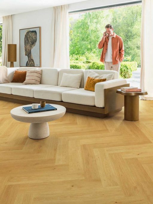 QuickStep Impressive Design, Cumin Oak Herringbone Laminate Flooring, 131x8x655mm