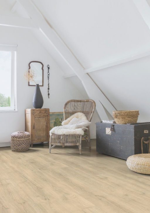QuickStep Majestic Woodland Oak Beige Laminate Flooring, 9.5mm