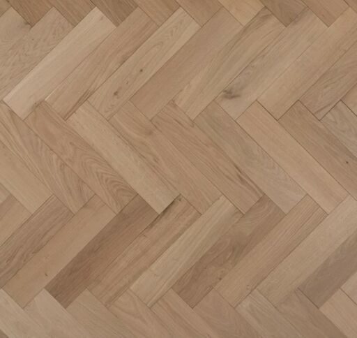 Solid Oak Parquet Flooring Herringbone Blocks, Rustic, Unfinished, 90x18x300mm