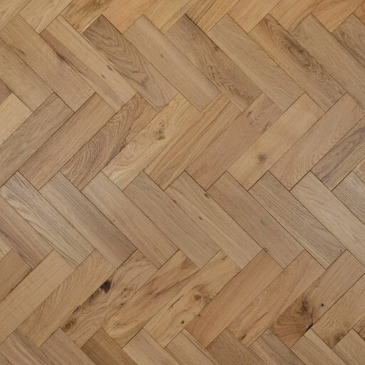 Tradition Engineered Oak Herringbone Flooring, Natural, Brushed, Matt Lacquered, 80x18x300mm