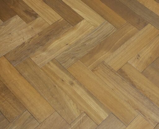 Tradition Engineered Oak Parquet Flooring, Herringbone, Smoke Oiled, 90x14x450mm