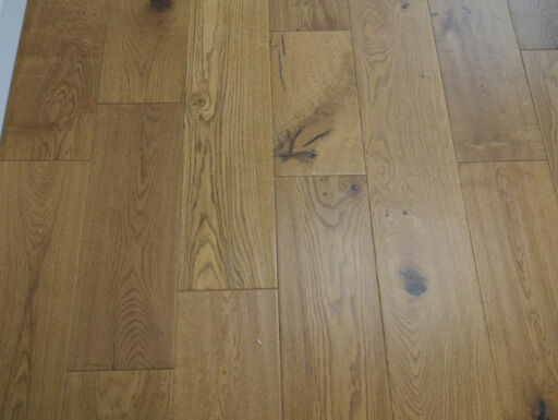 Tradition Golden Engineered Oak Flooring, Natural, Handscraped, Lacquered, 190x14x1800mm