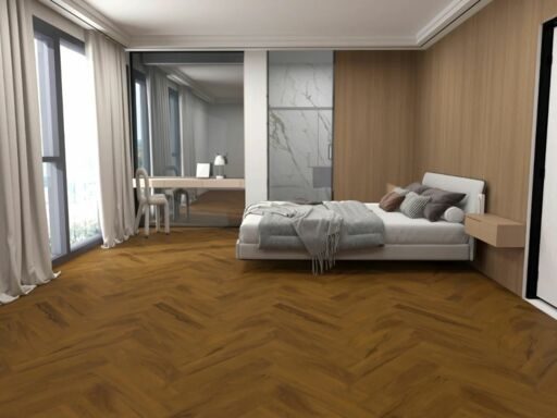 Tradition LVT Dryback Honey Oak Glue Down Herringbone, 620x124x2.5mm