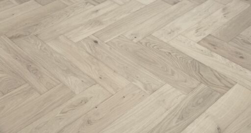 Tradition Select Engineered Oak Herringbone Flooring, Brushed Unfinished, 125x14x600mm