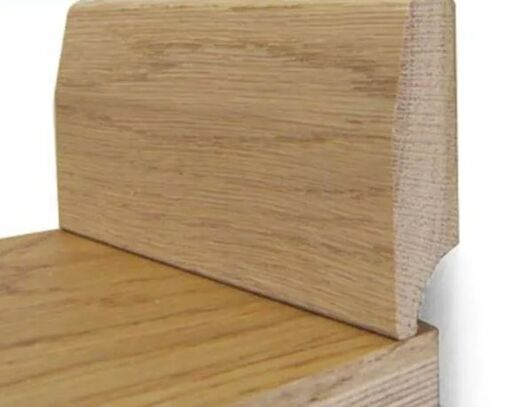 Tradition Solid Oak Skirting Board, Unfinished, 65x20x2700 mm