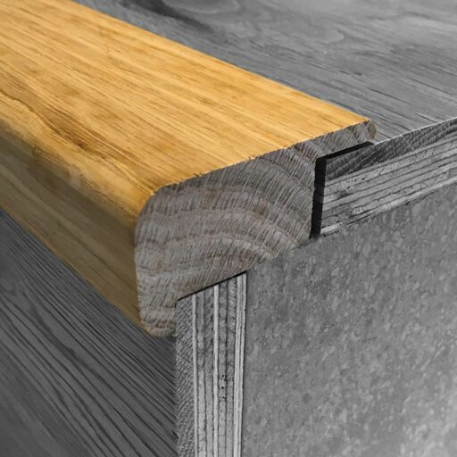 V4 Matching Lip Over Stair Nosing, 59x18x1000m