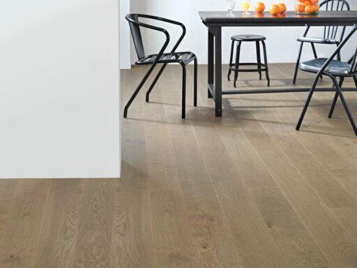 Xylo Oak Engineered Flooring, Smooth Grey Stained Oak, Brushed, UV Matt Lacquered, 190x14x1900mm