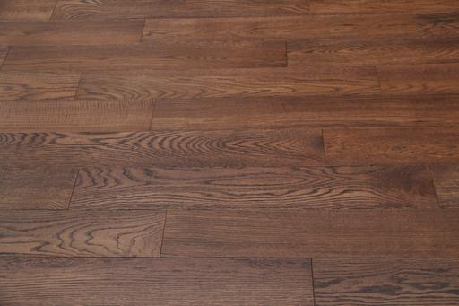 Tradition Select Engineered Oak Flooring, Brushed, Dark Mahagony Stained, Natural Oiled, 130x18x900mm