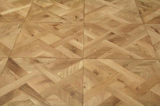 Tradition Select Engineered Oak Parquet Flooring, Brushed, Natural Oiled, 580x20x580mm
