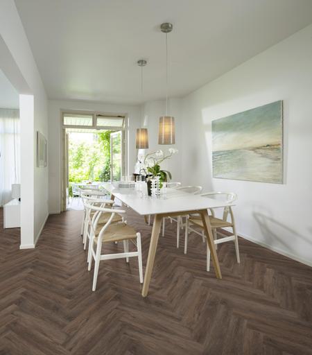 Kahrs Click Herringbone Saxon Herringbone LVT Flooring, 120x5x720mm