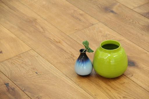 Tradition Select Engineered Oak Flooring, Smoked, Hand Scraped, Natural Oiled, 190x20x1900mm Thumb