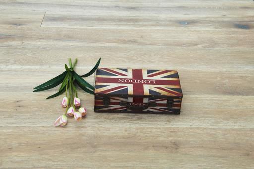 Tradition Select Engineered Oak Flooring, Smoked, Brushed, White Oiled, 220x20x1880mm Thumb