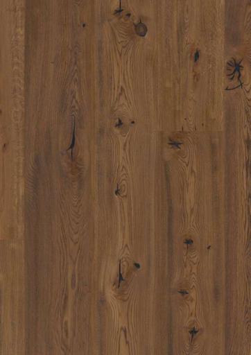 Boen Antique Brown Oak Chaletino Wood Flooring, Deep Brushed, Handcrafted, Live Natural, 15x300x2750 mm