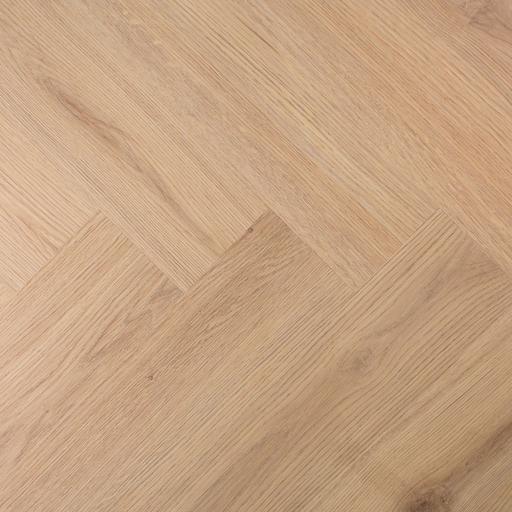 Evergreen Aqua Soft Tan SPC Vinyl Flooring, Herringbone, 122x5x610mm