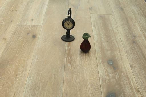 Tradition Select Engineered Oak Flooring, Smoked, Brushed, White Oiled, 220x20x1880mm Thumb