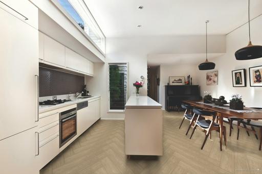Luvanto Click Plus Herringbone Natural Oak Luxury Vinyl Flooring, 125x5x625mm