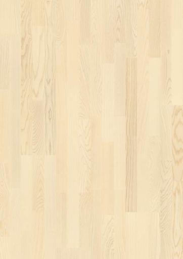Boen White Ash 3-Strip 14 mm Wood Flooring, Brushed, Live Pure™, 14x215x2200 mm
