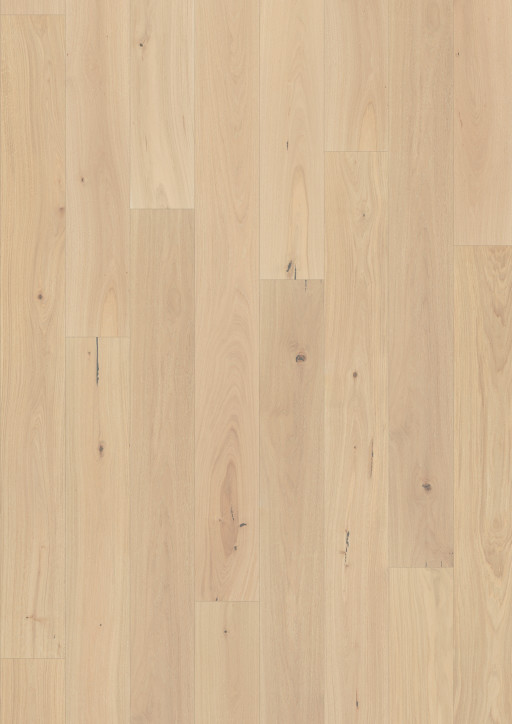 Kahrs Piazza Oak Piazza Cd Crème White Engineered Flooring, Brushed & Oiled, 180x11x1800mm