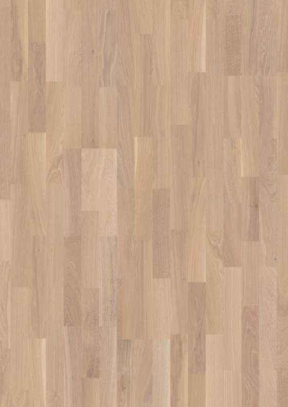 Boen Coral Oak 3-Strip 14 mm Wood Flooring, Brushed, Live Natural, 14x215x2200 mm Image