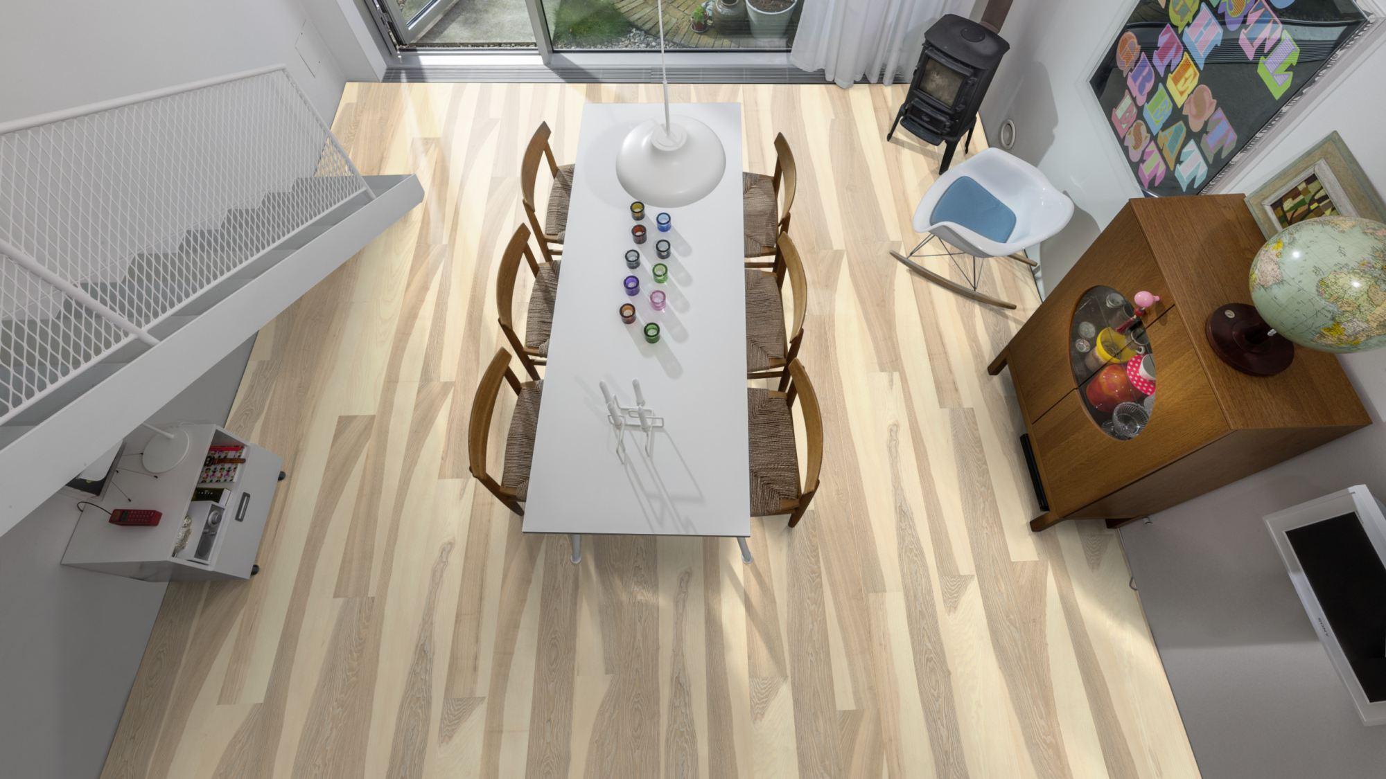Kahrs Lux Ash Flow Engineered Flooring, Brushed & Ultra Matt Lacquered, 187x15x2420mm Image