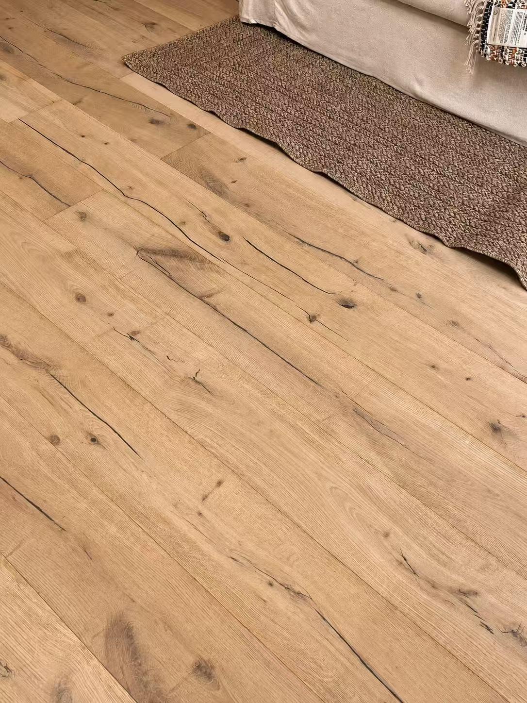 Tradition Engineered Oak Flooring, Hand Scraped Invisible Oiled, 190x14x1900mm Image