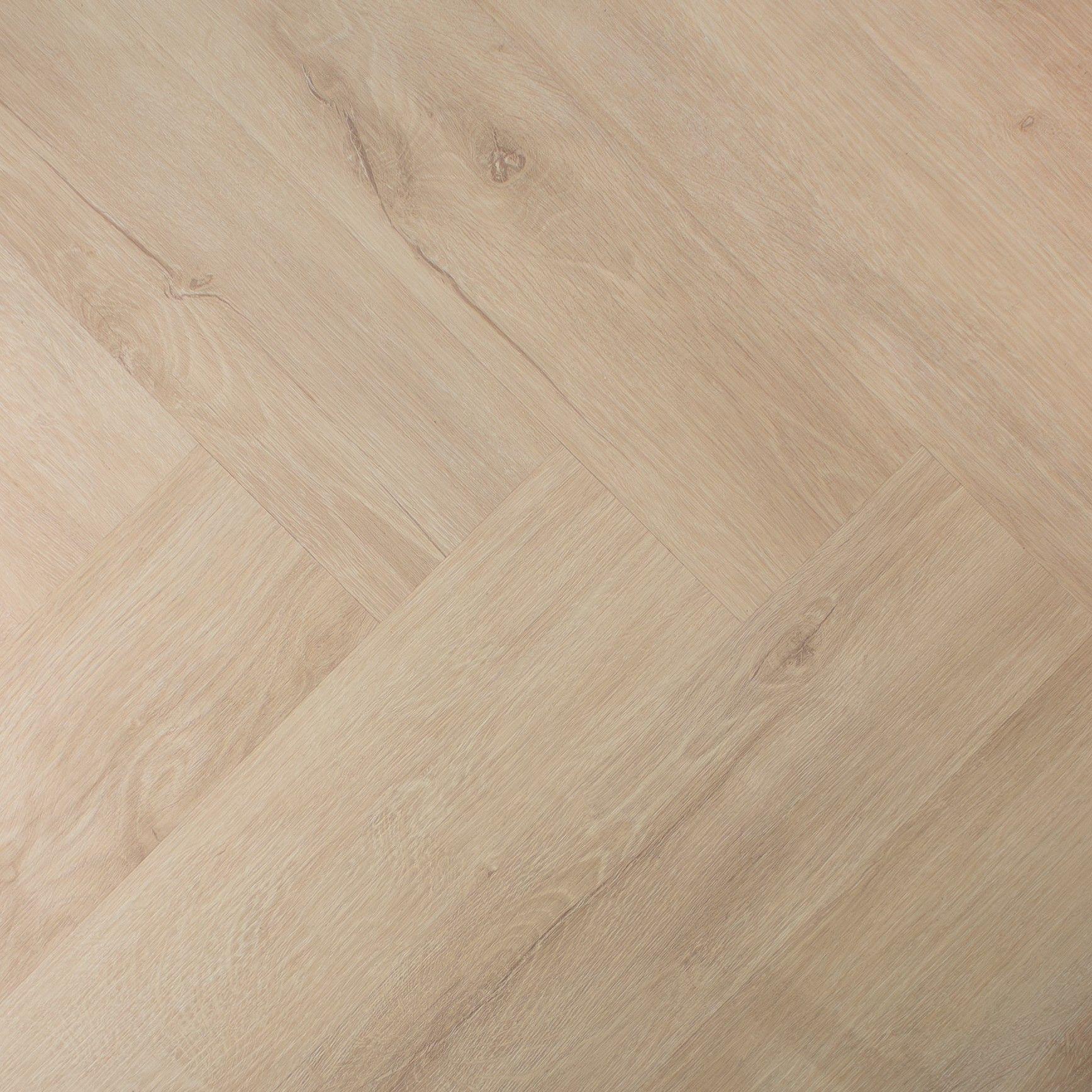 Evergreen Aqua Wheatfield SPC Vinyl Flooring, Herringbone, 122x5x610mm Image